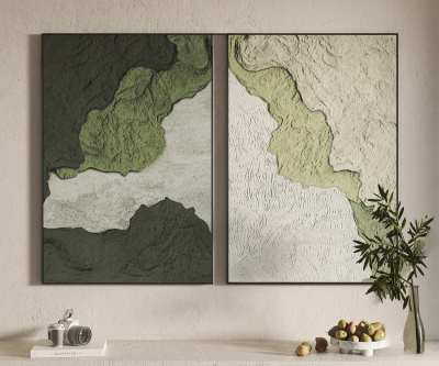 现代装饰画3D模型下载